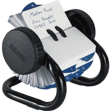 Rolodex Mini Rotary File, 250-Card Capacity, 1-3/4"x3-1/4", Black ROL66700